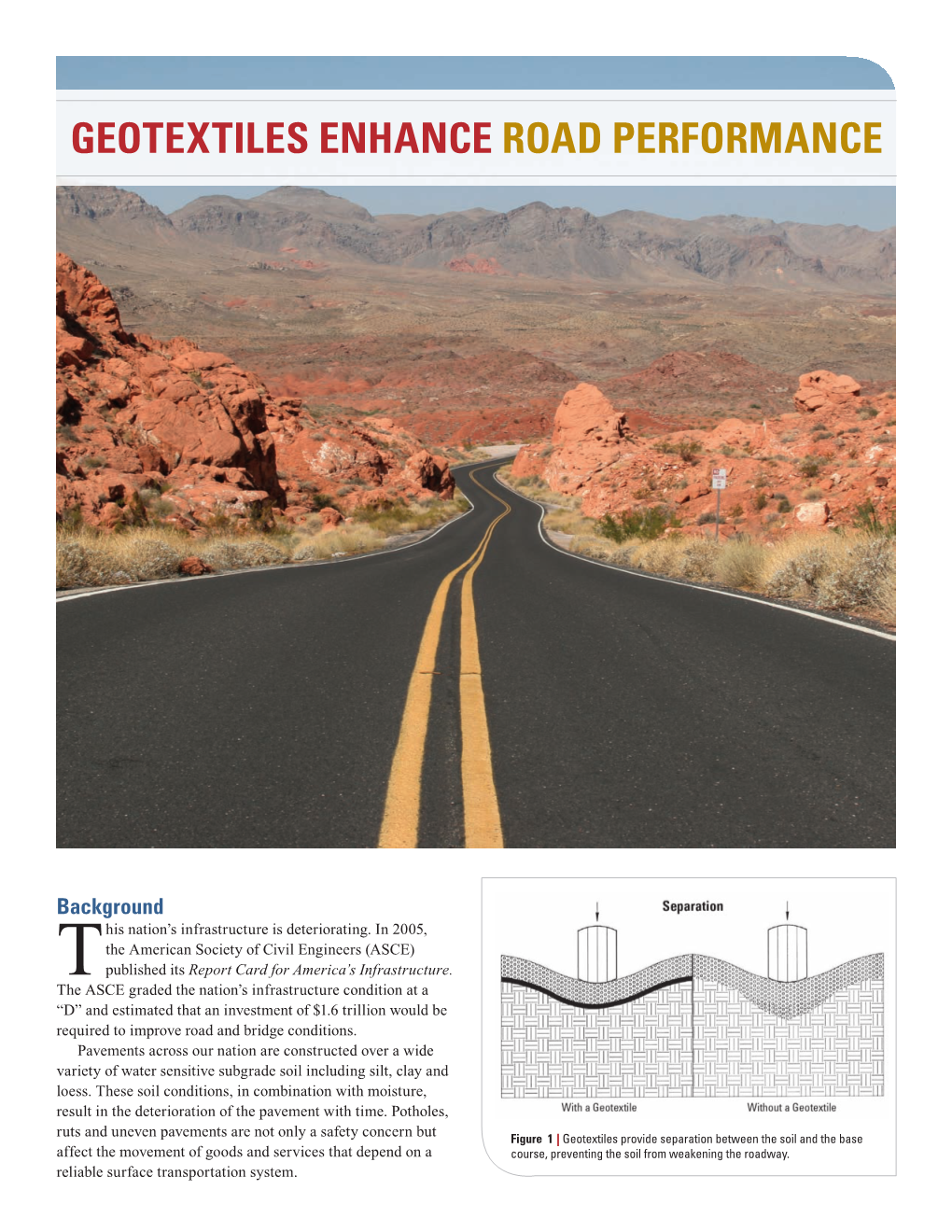 Geotextiles Enhance Road Performance