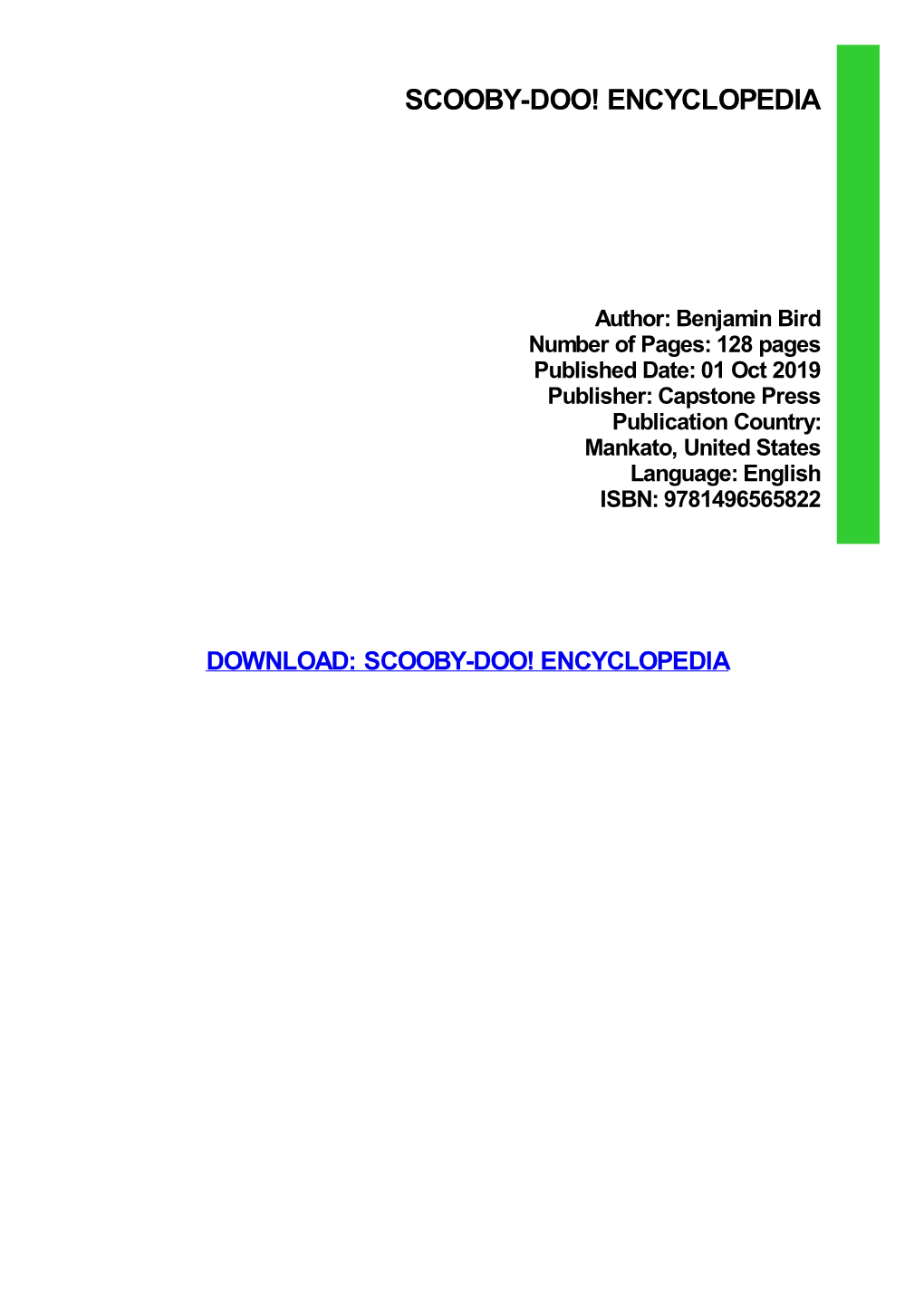 Scooby-Doo! Encyclopedia Download Free