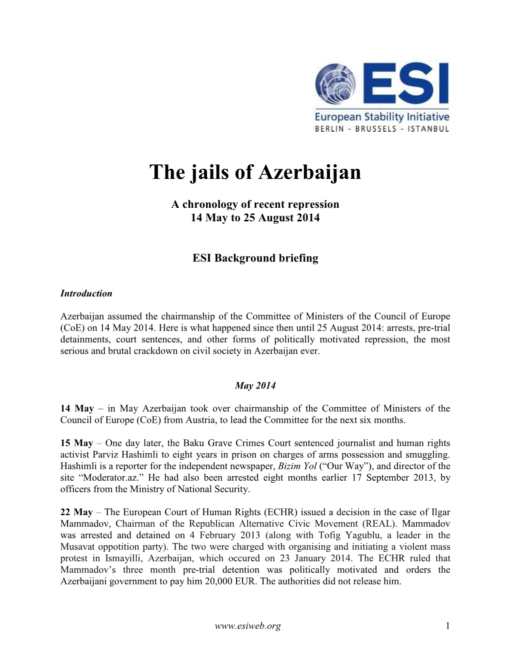 The Jails of Azerbaijan