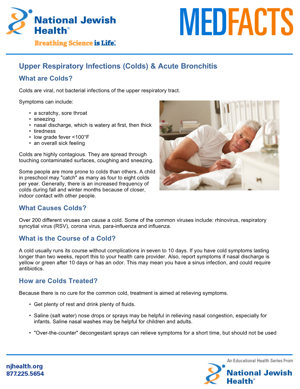 Upper Respiratory Infections (Colds) & Acute Bronchitis