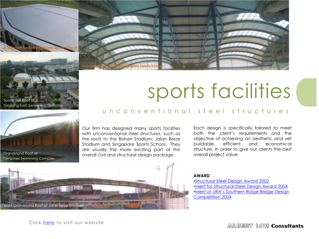 Sports Facilities Sports Hall Roof at Geylang East Swimming Complex Unconventional Steel Structures