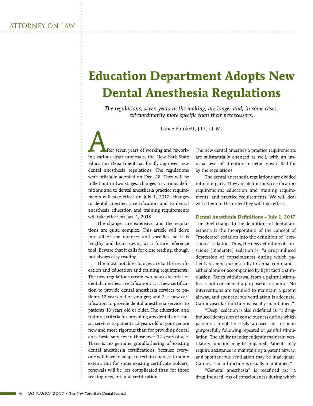 Education Department Adopts New Dental Anesthesia Regulations