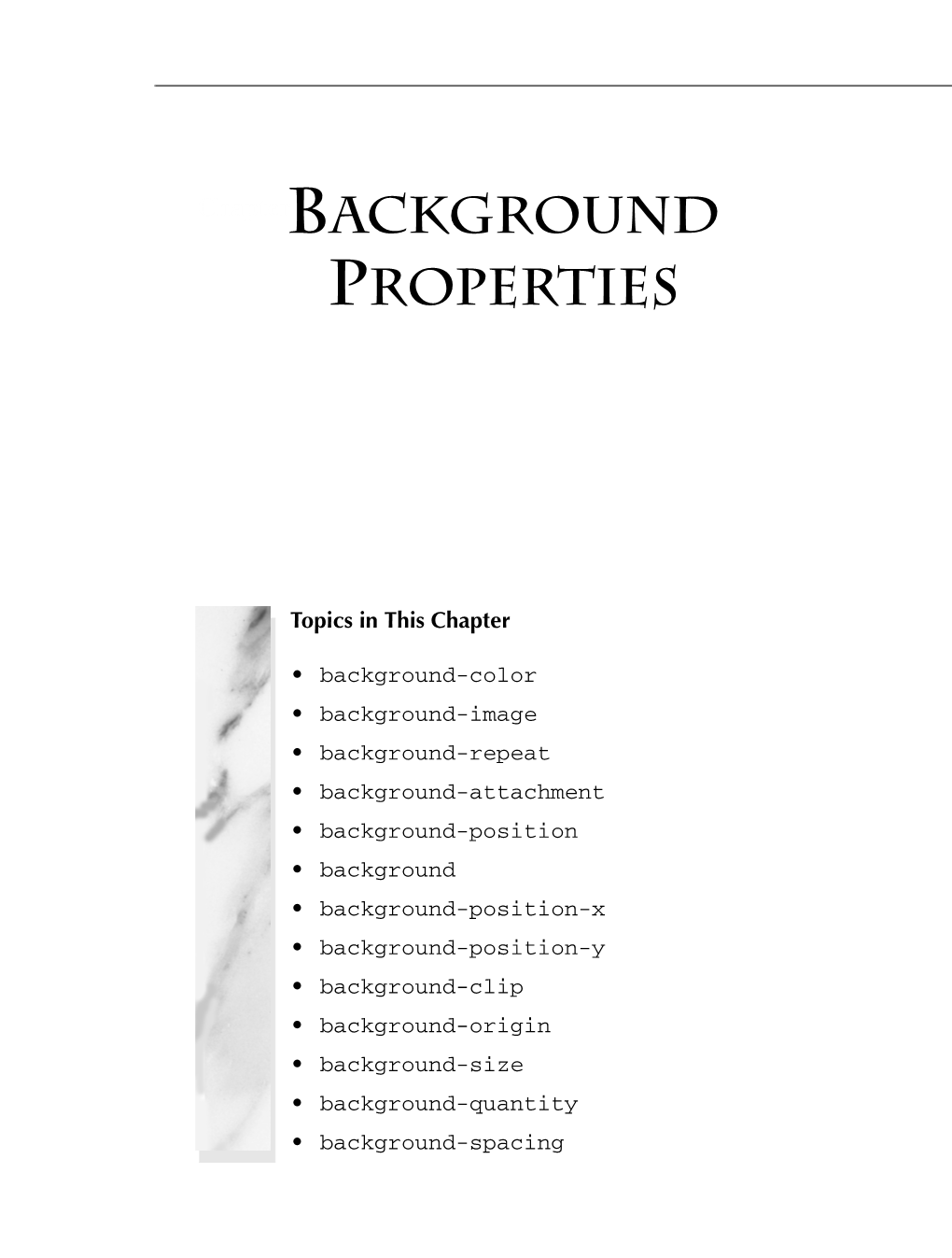 Chapterbackground PROPERTIES