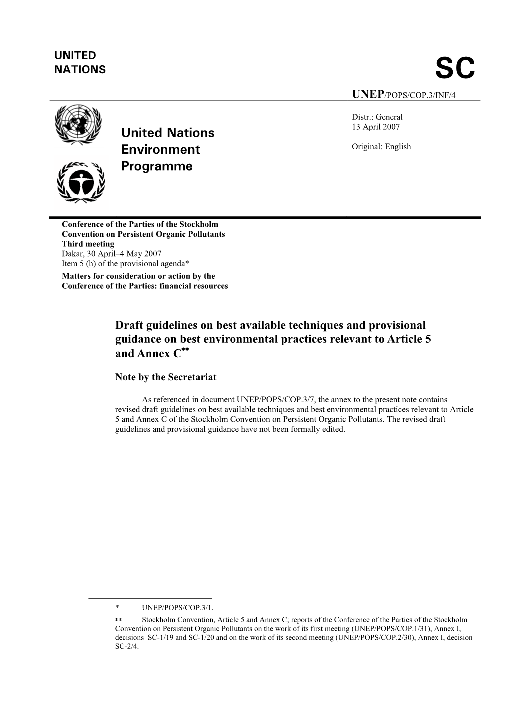 United Nations Environment Programme)
