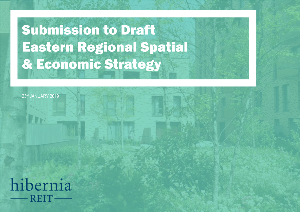 Submission to Draft Eastern Regional Spatial & Economic Strategy