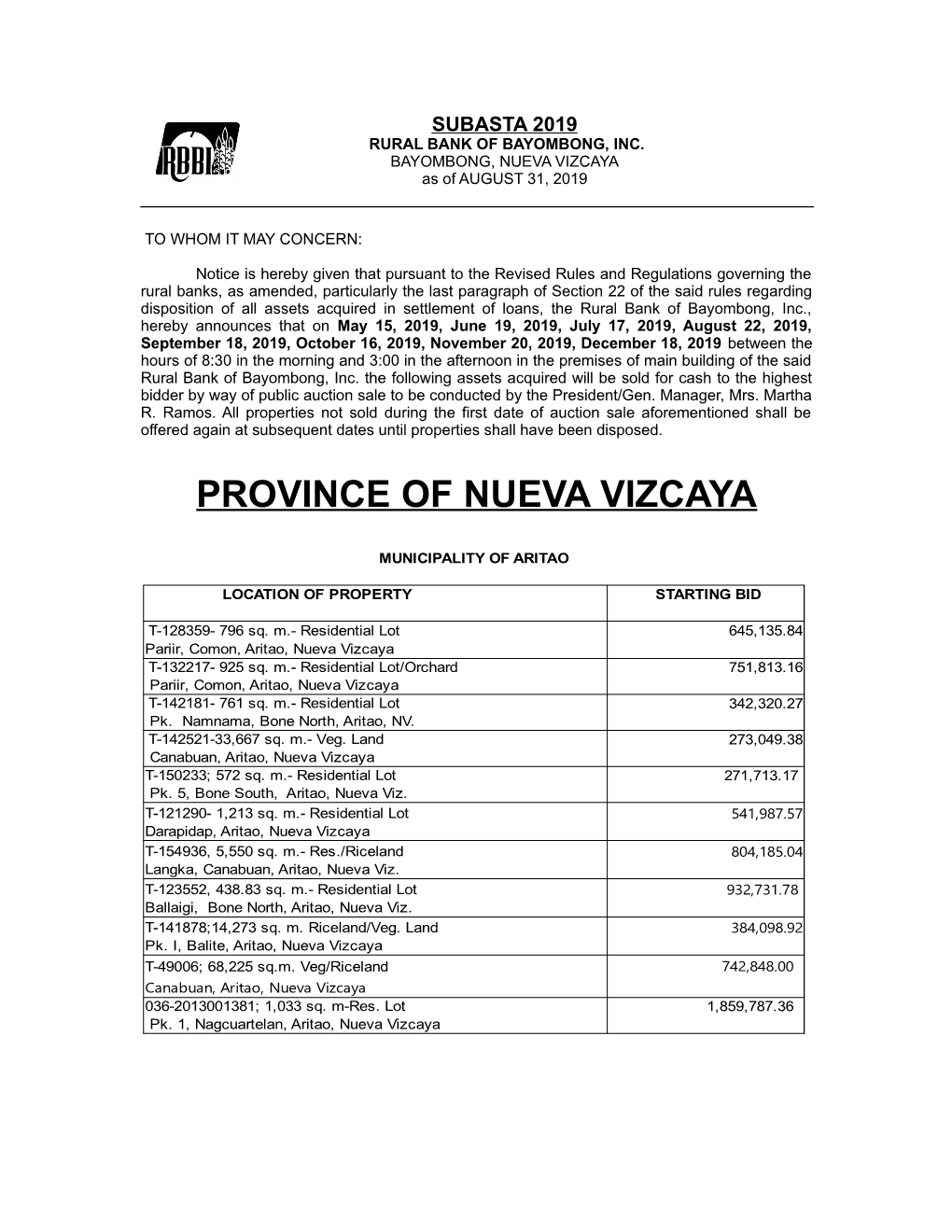 Province of Nueva Vizcaya