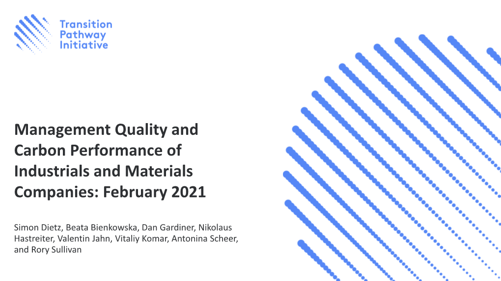 Management Quality and Carbon Performance of Transport Companies