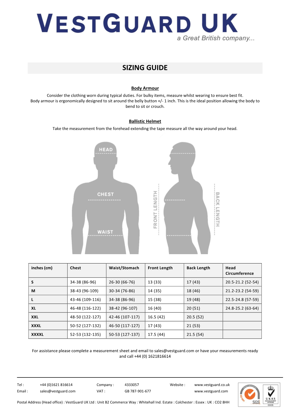 Sizing Guide