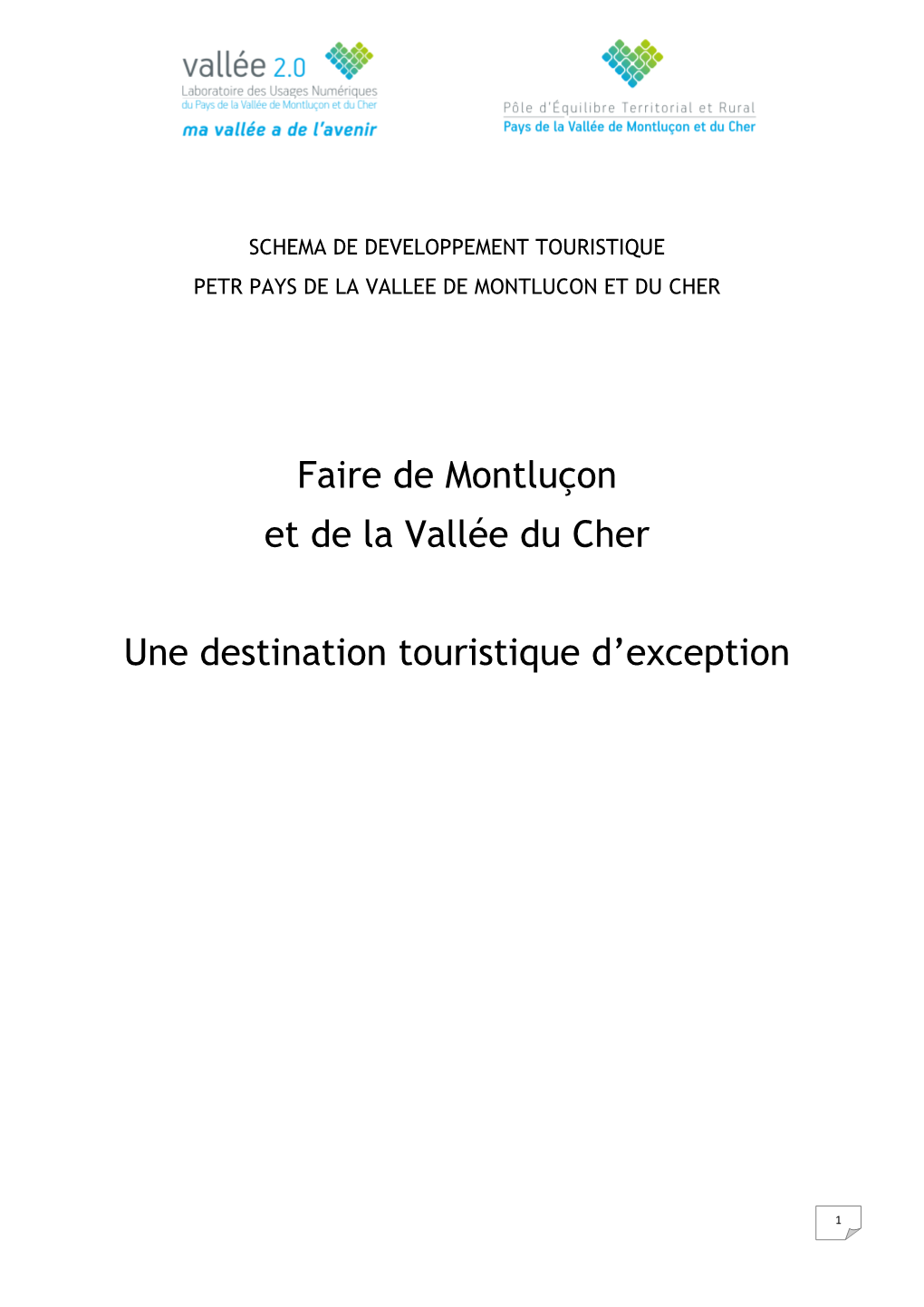 Schéma Tourisme 2016-2020 Télécharger