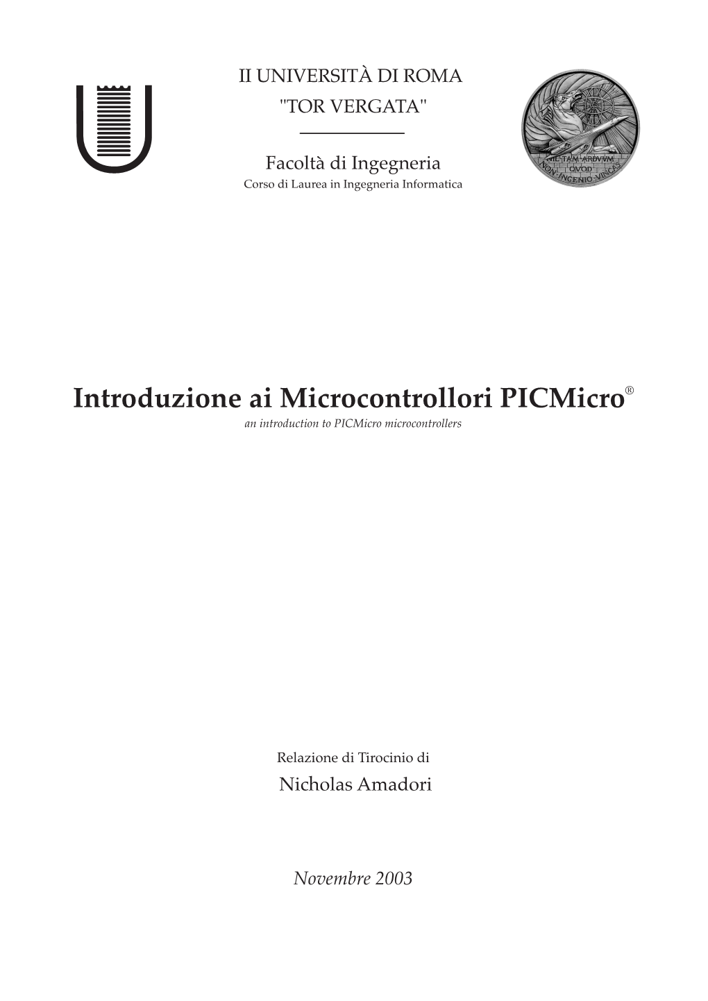 An Introduction to Picmicro Microcontrollers