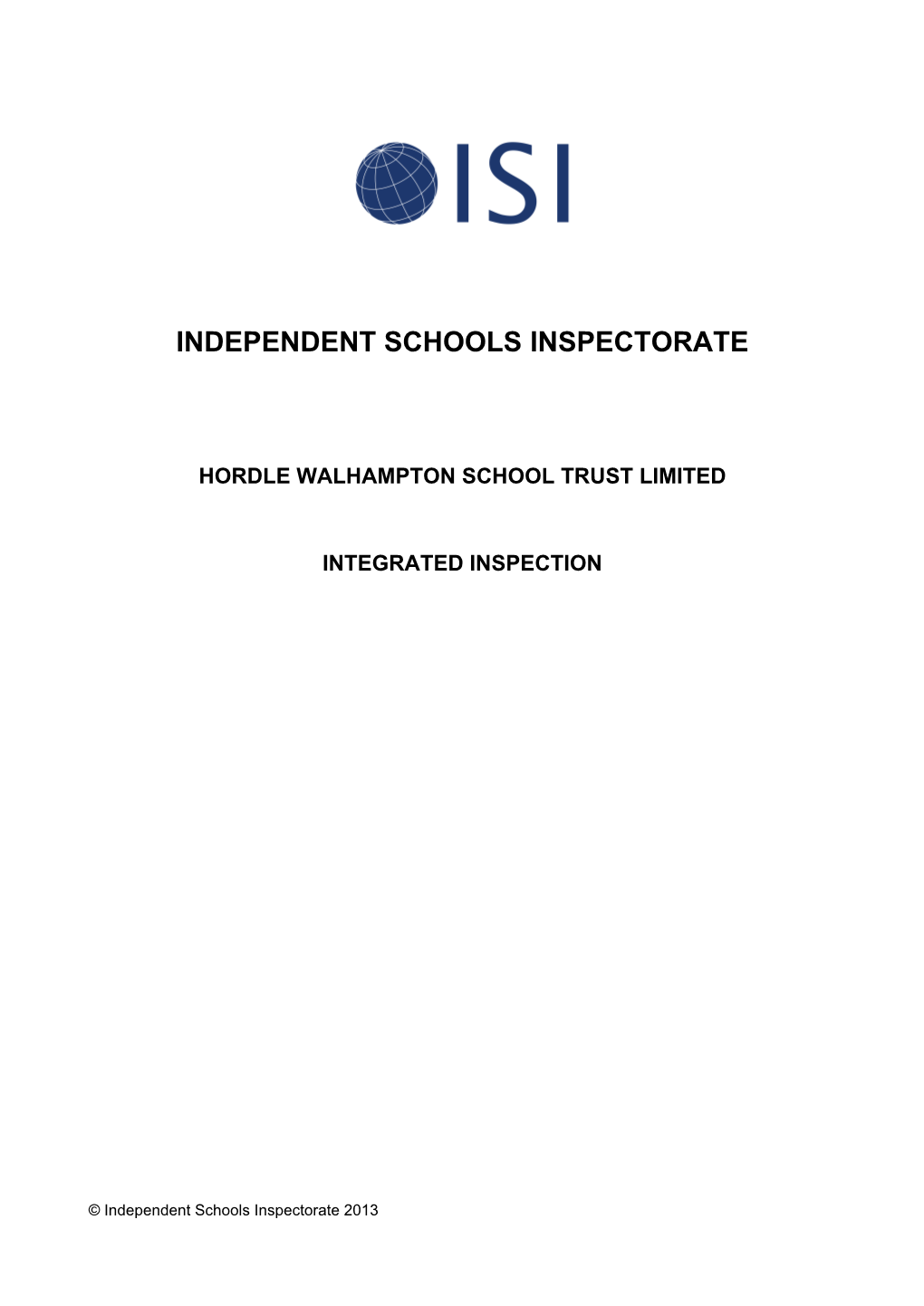 Independent Schools Inspectorate