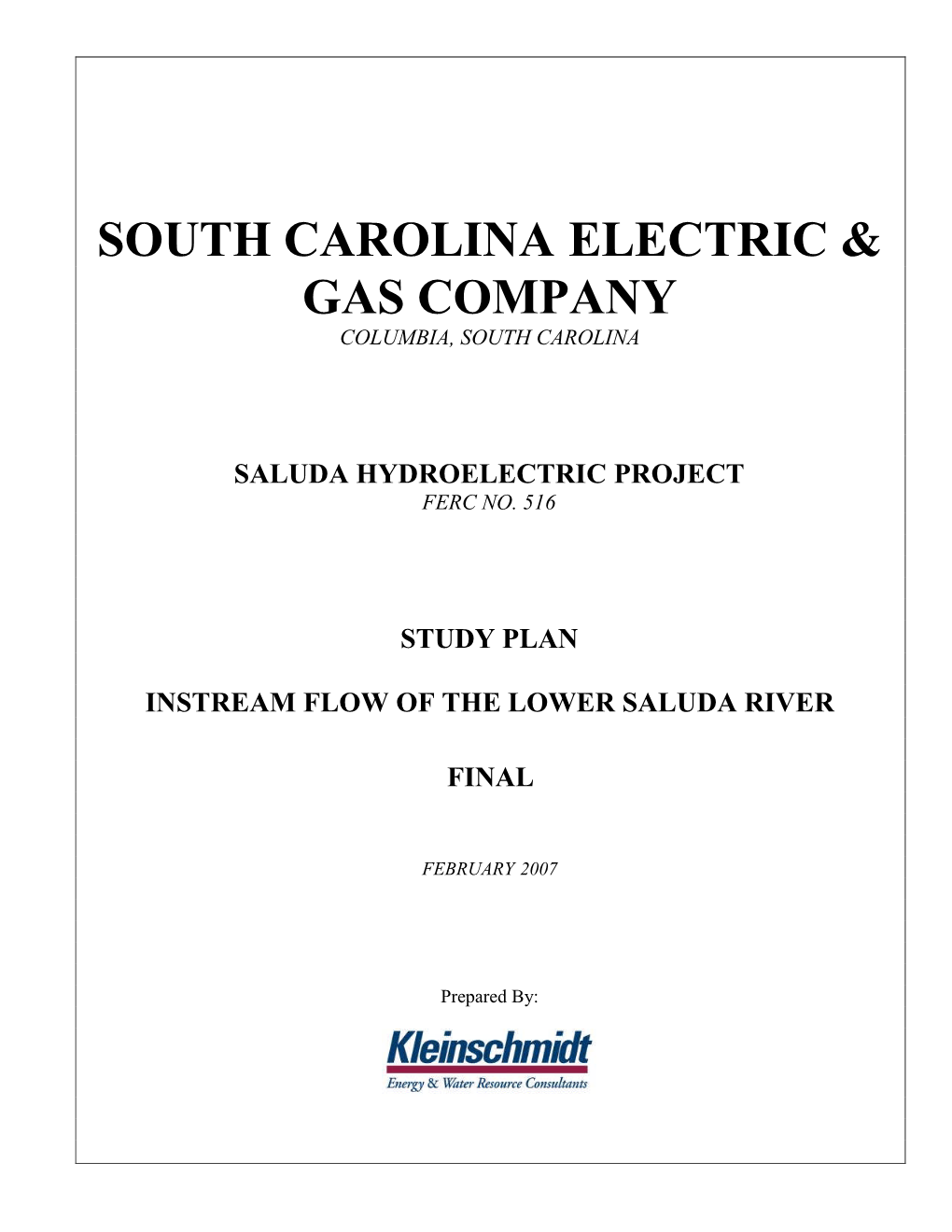 South Carolina Electric & Gas Company