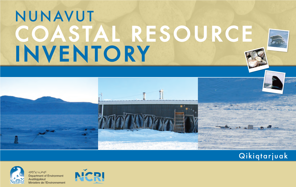 Qikiqtarjuaq INVENTORY RESOURCE COASTAL NUNAVUT Ministère De L’Environnement Nunavut Coastal Resource Inventory 2010