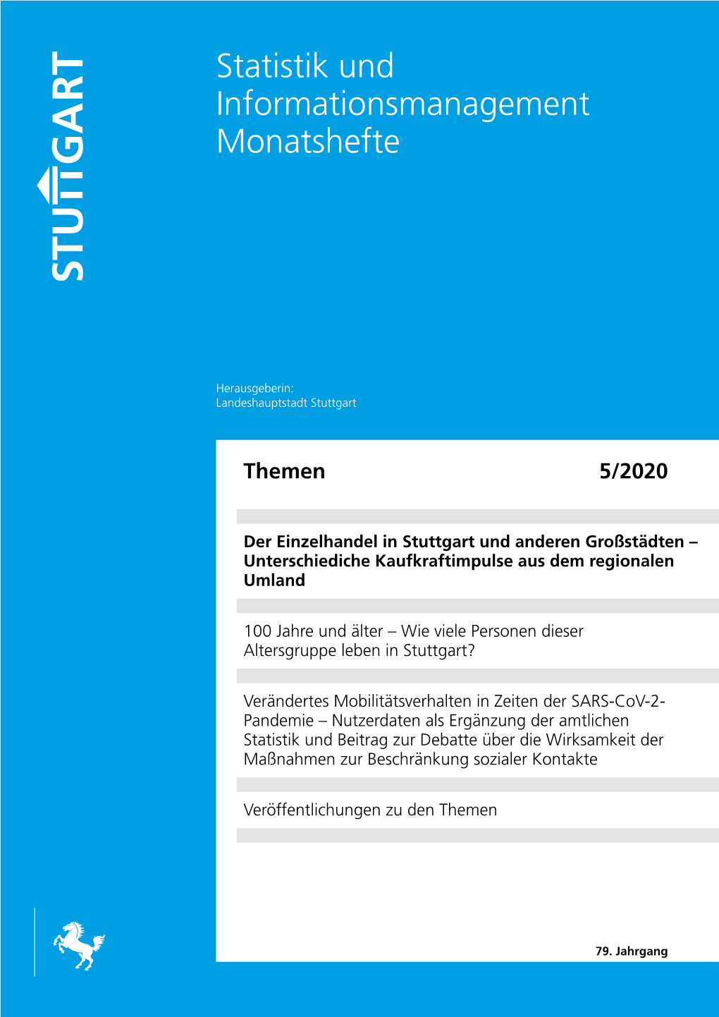 Monatsheft 5/2020 100 Jahre Und Älter – Wie Viele Personen Dieser 79