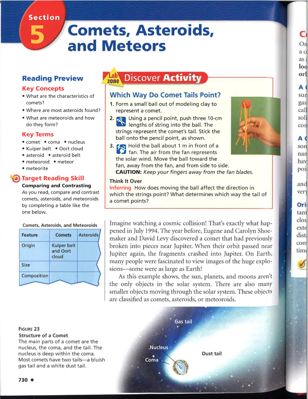 Comets, Asteroids, and Meteors