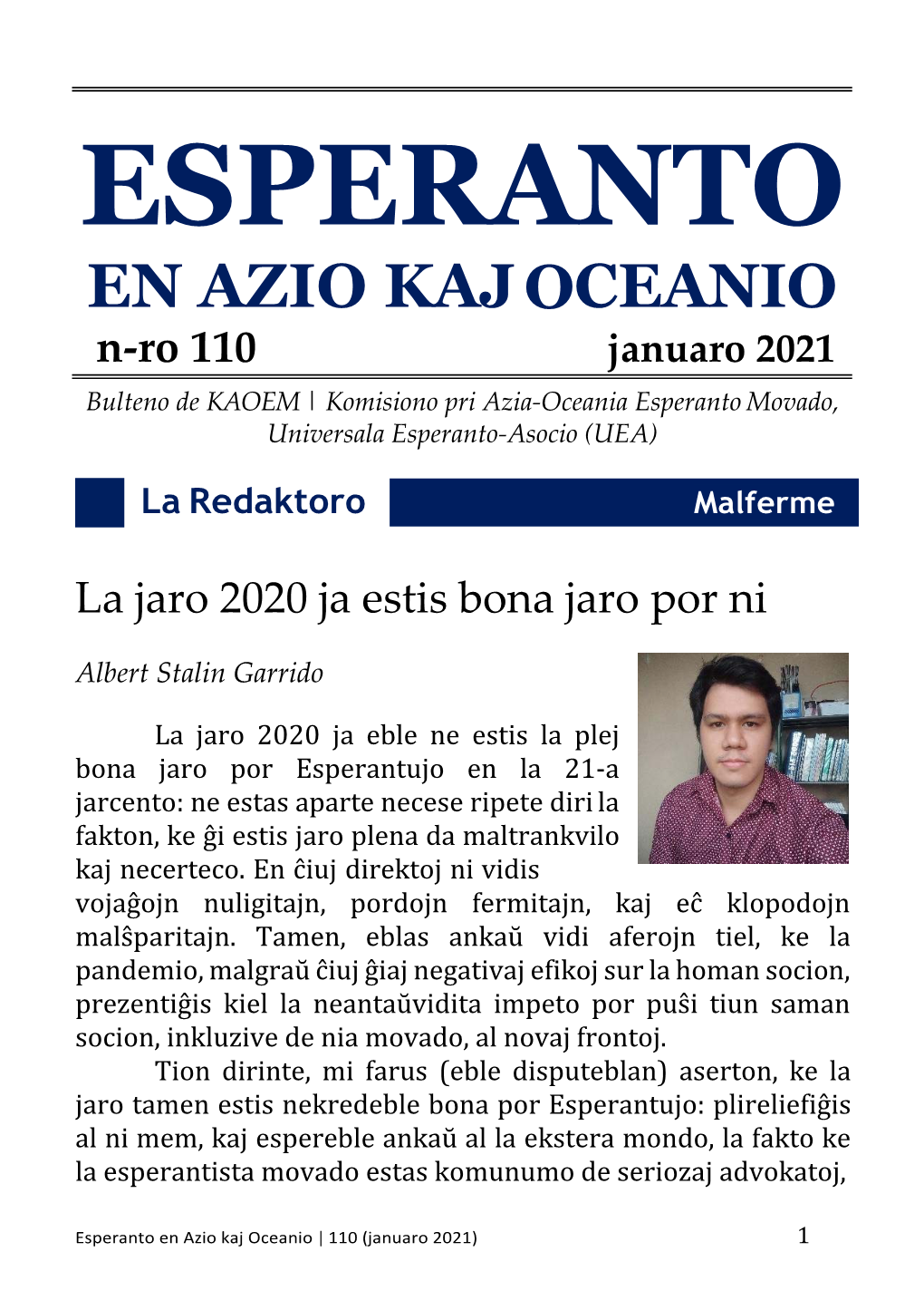 Esperanto En Azio Kaj Oceanio