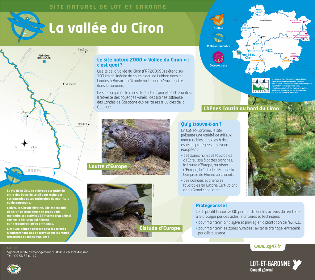 La Vallée Du Ciron Coteaux De Thézac Et Montayral Coteaux Du Boudouyssou Tonneins Villeneuve-Sur-Lot Et Plateau De Lascrozes