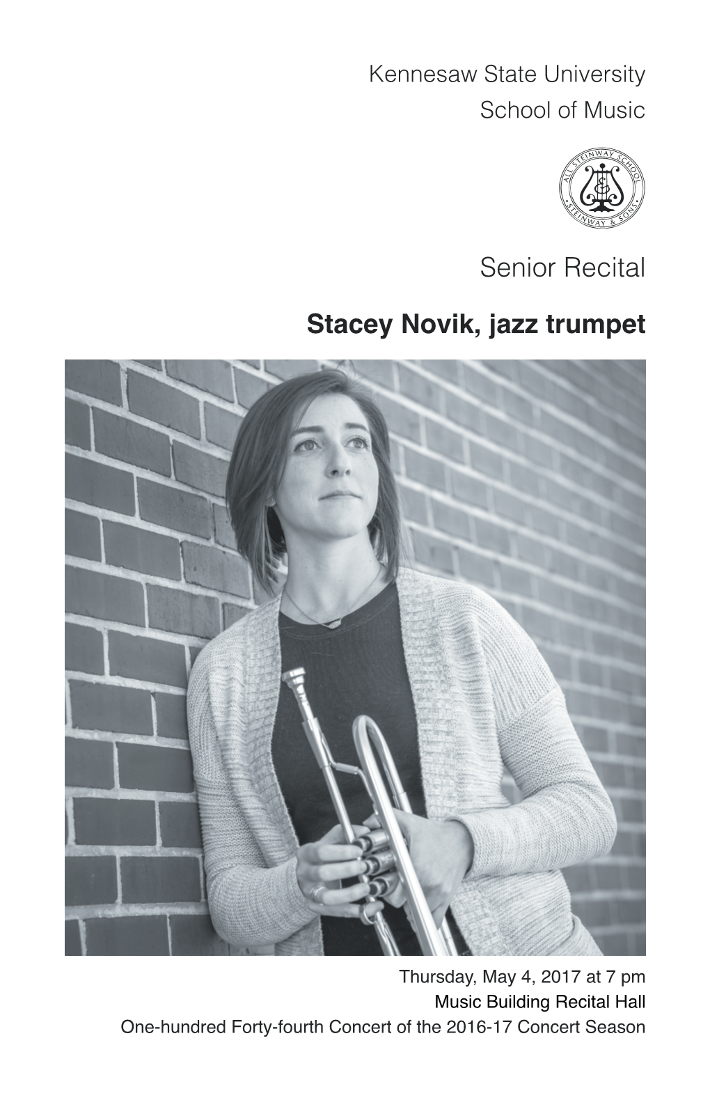 Senior Recital: Stacey Novik, Jazz Trumpet