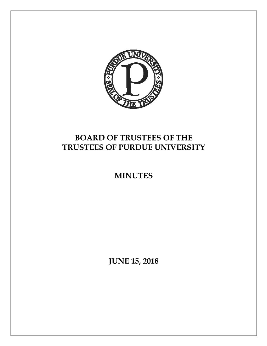 Board of Trustees of the Trustees of Purdue University