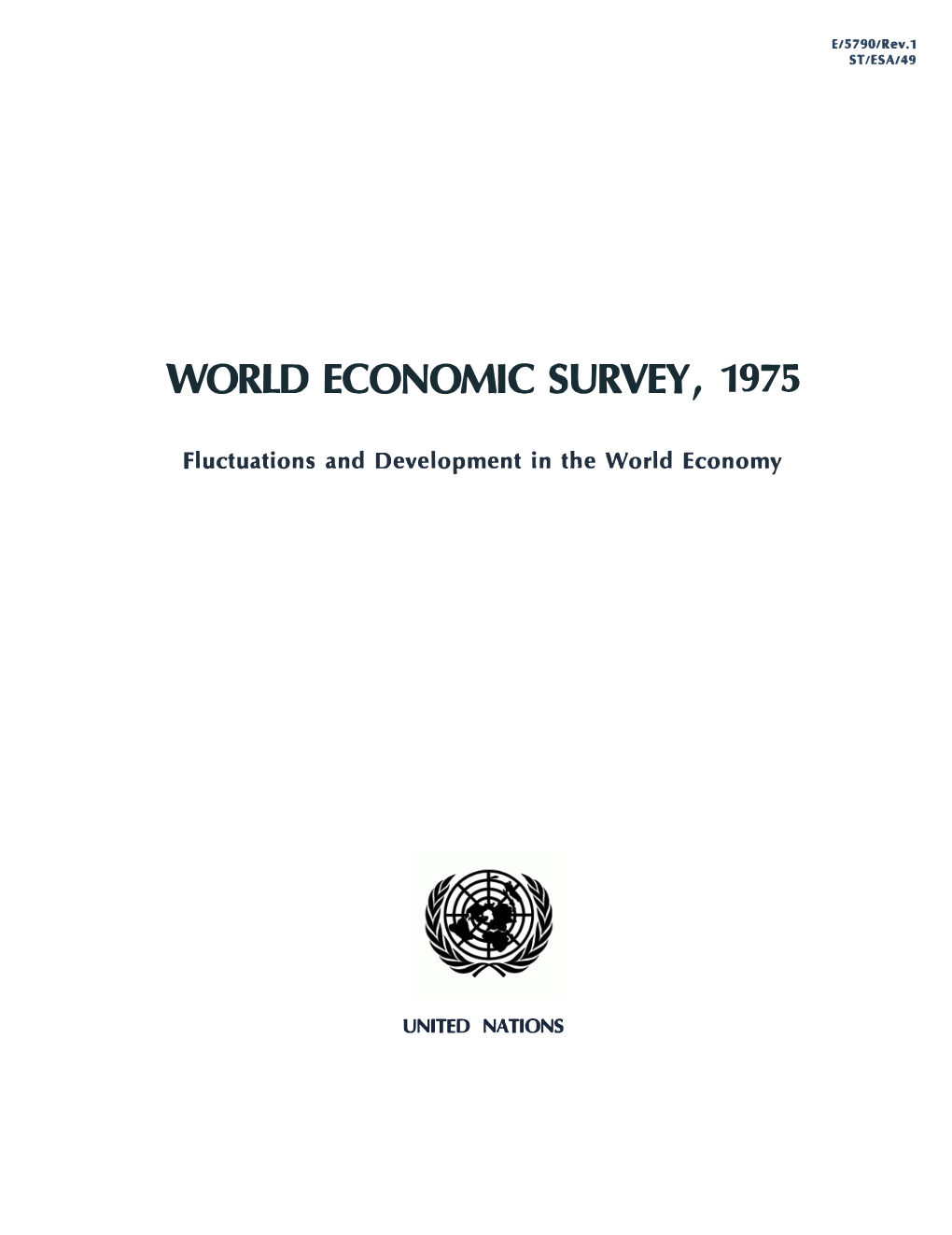 World Economic Survey, 1975