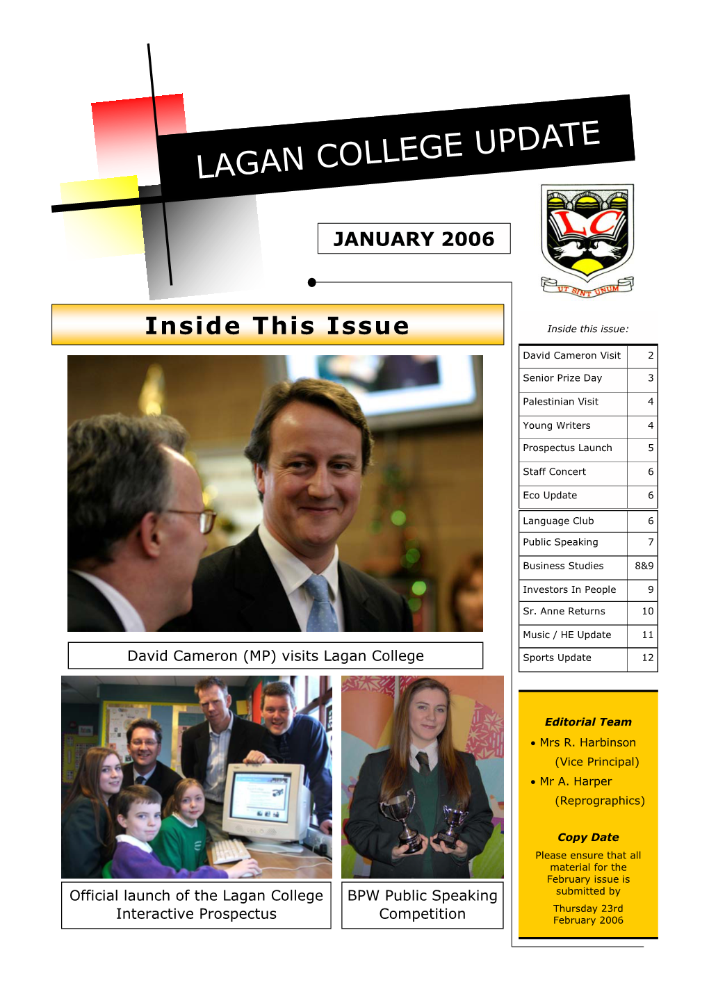 Lagan College Update Jan 2006