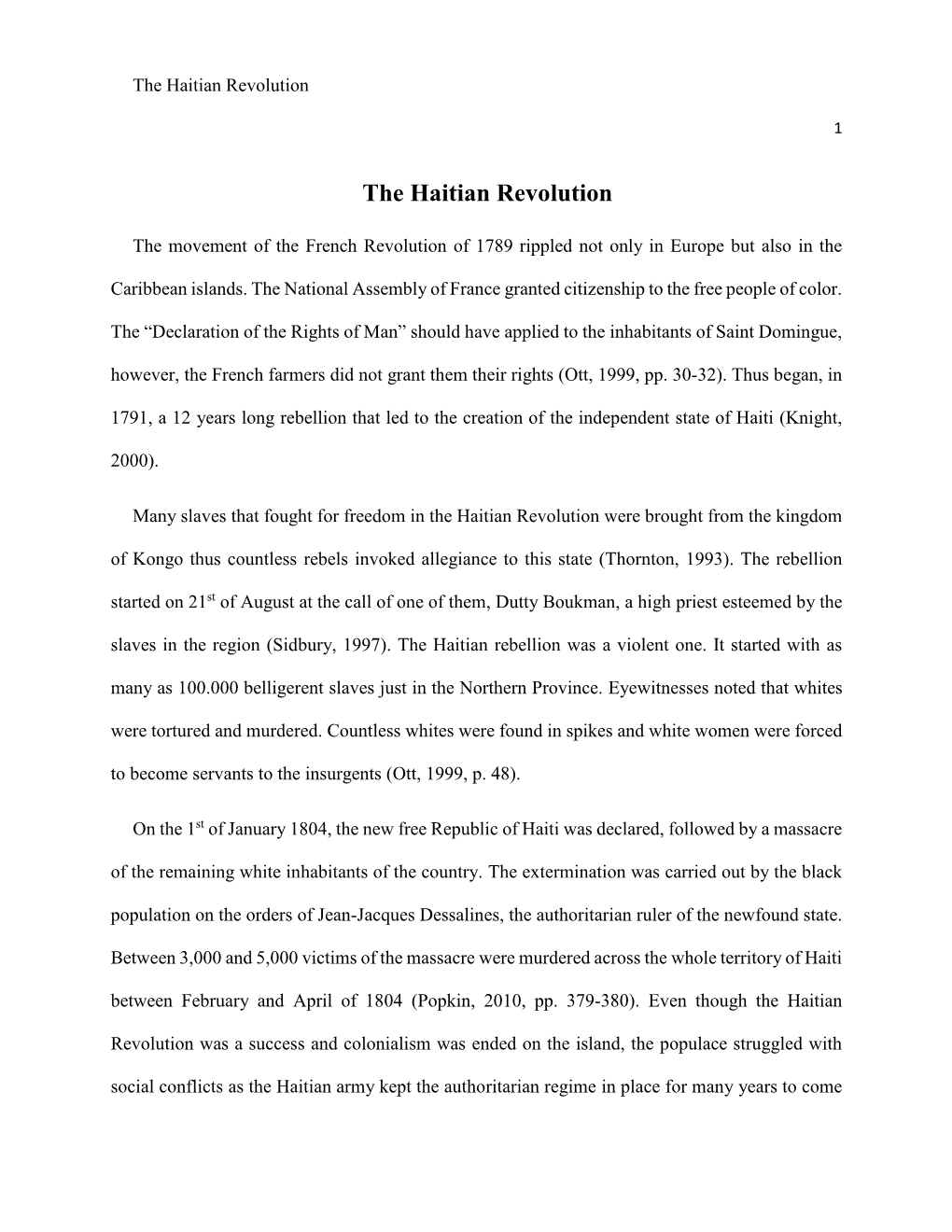 The Haitian Revolution