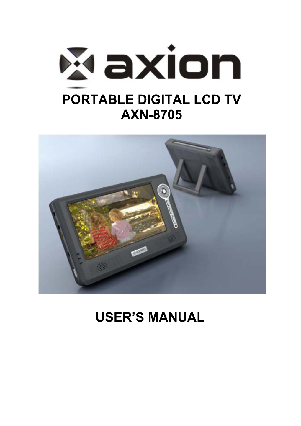 Portable Digital Lcd Tv Axn-8705 User's Manual