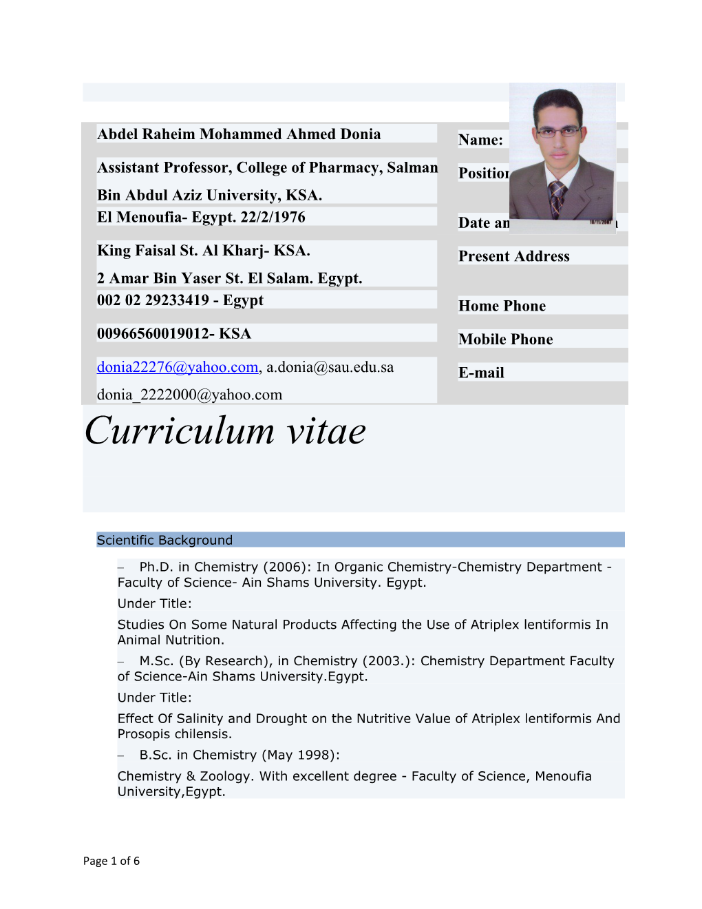 Curriculum Vitae s481