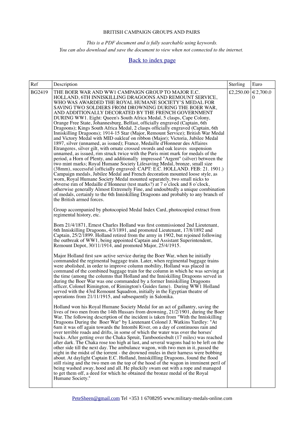 British Campaign Groups and Pairs