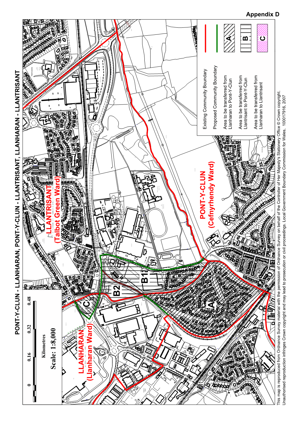 Appendix D E D Ove Gr Igh Fenagh H a , Mossbank T Llantrisant to Pont-Y-Clun B S N R a O C C