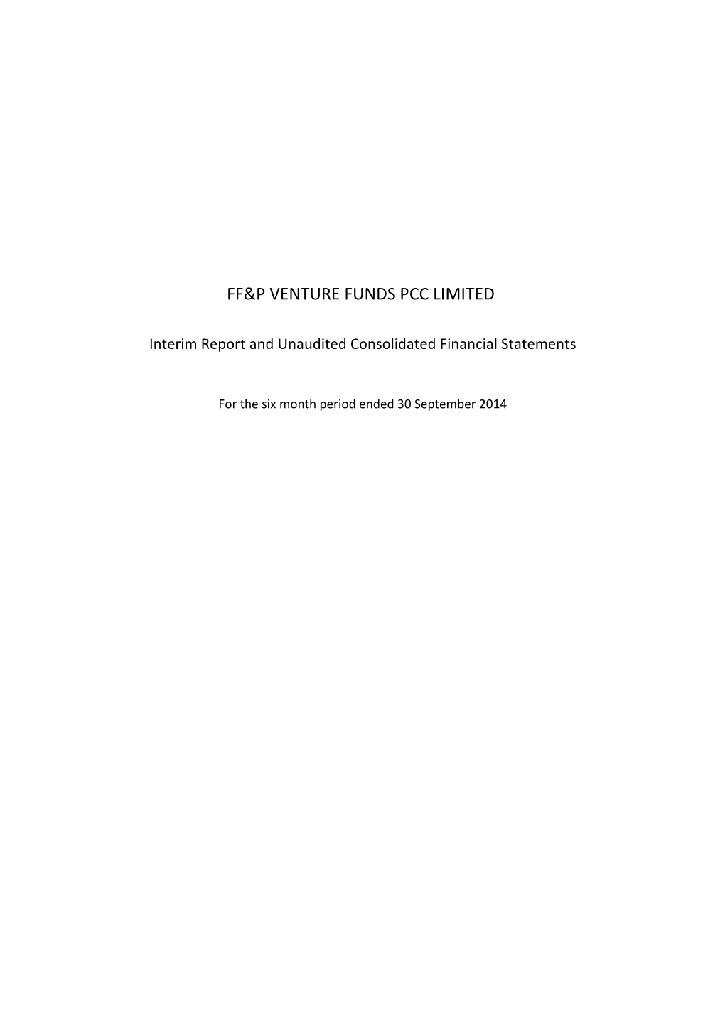 Ff&P Venture Funds Pcc Limited