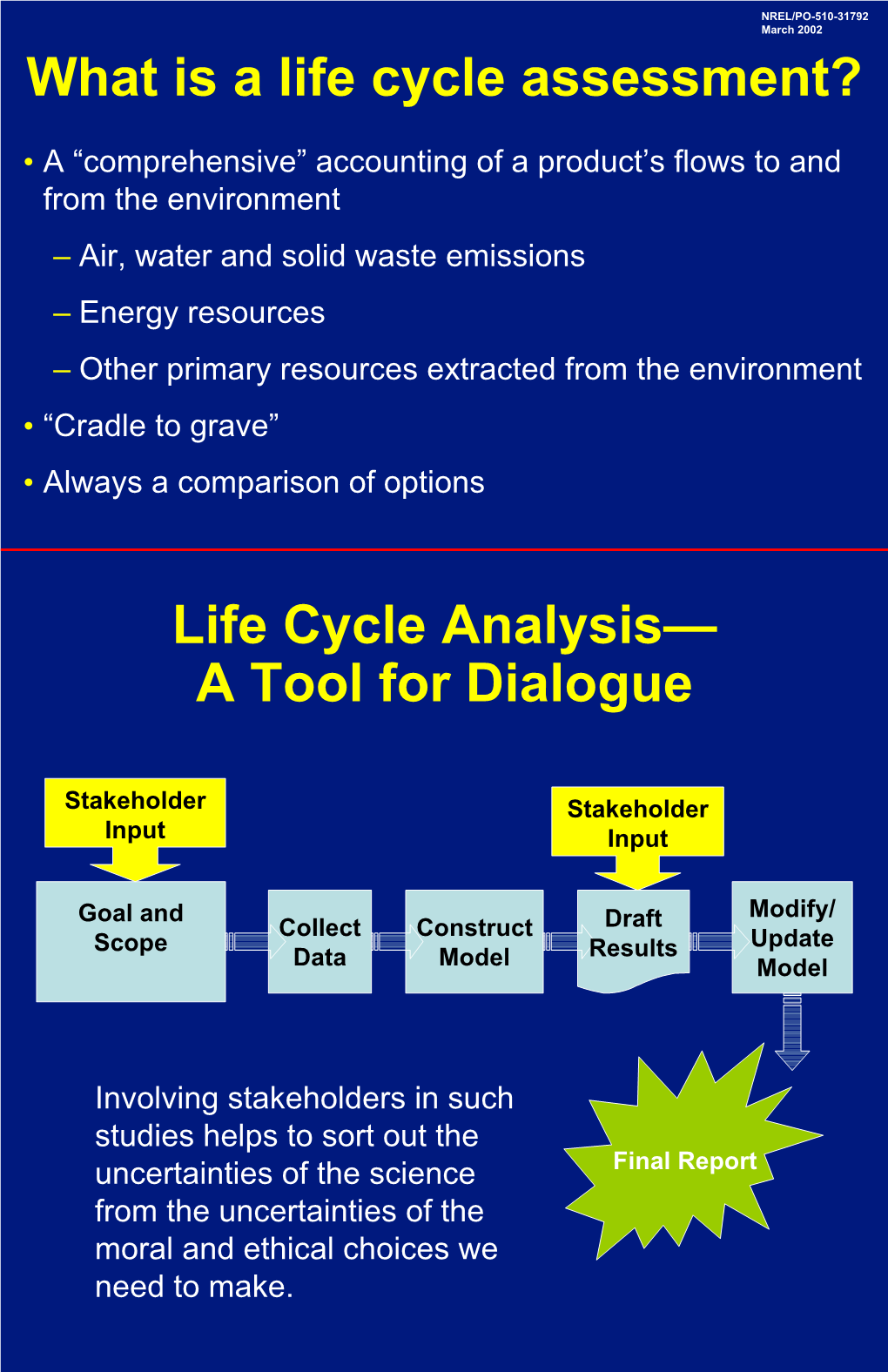 Life-Cycle Analysis of Ethanol from Corn Stover