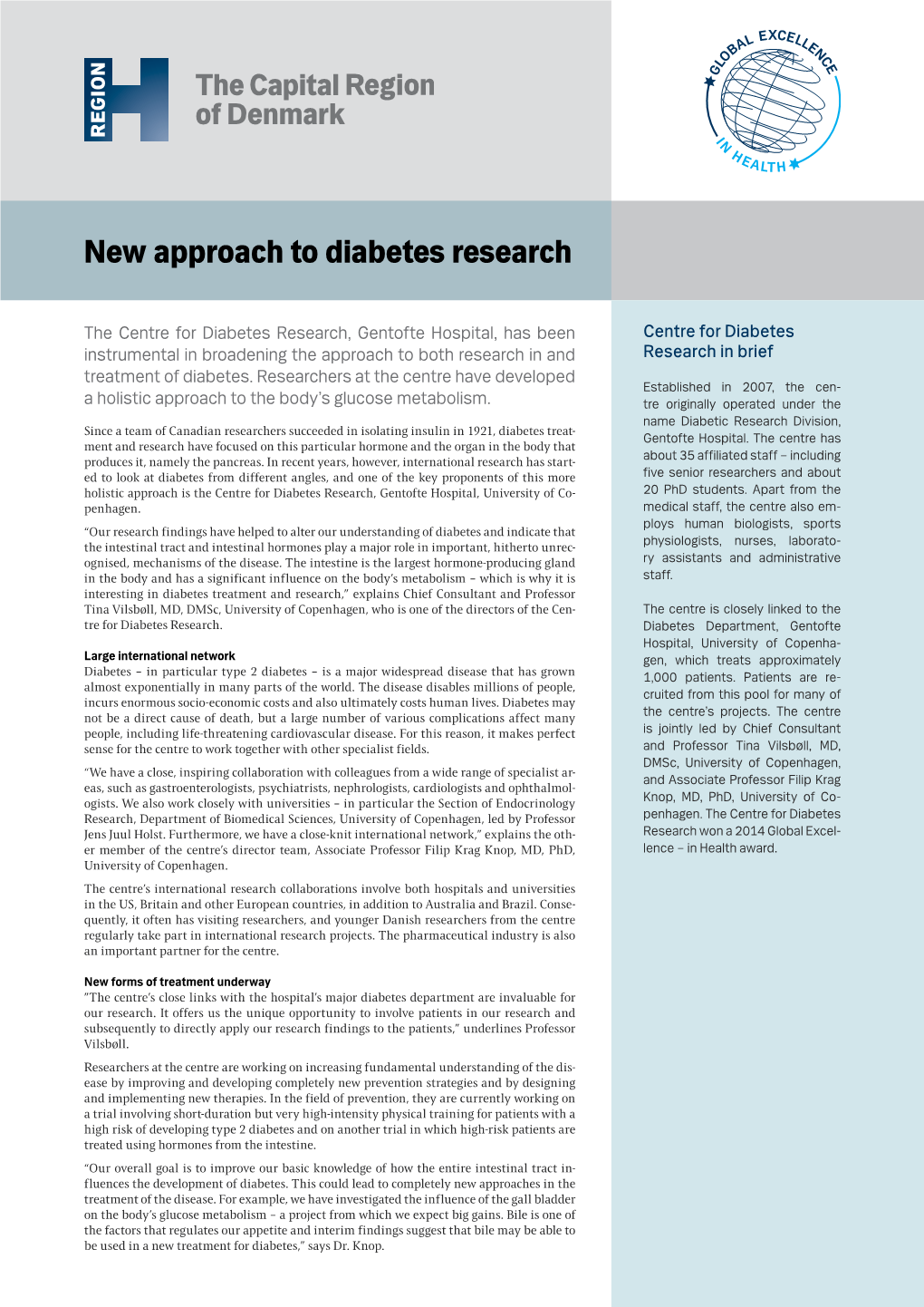 New Approach to Diabetes Research