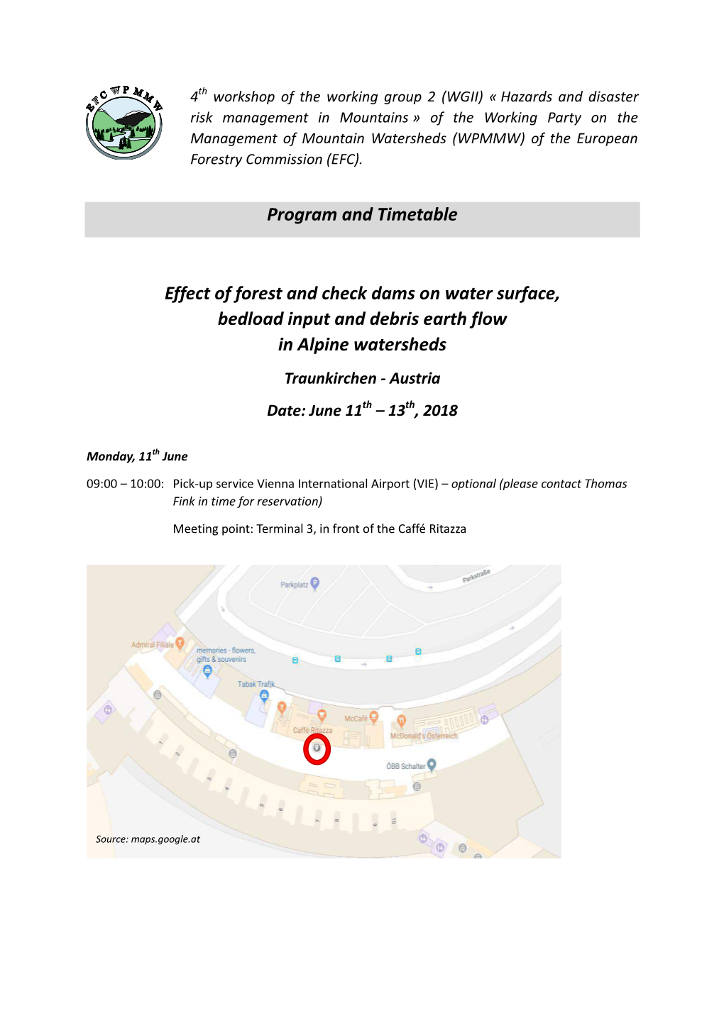 Program and Timetable Effect of Forest and Check Dams on Water Surface