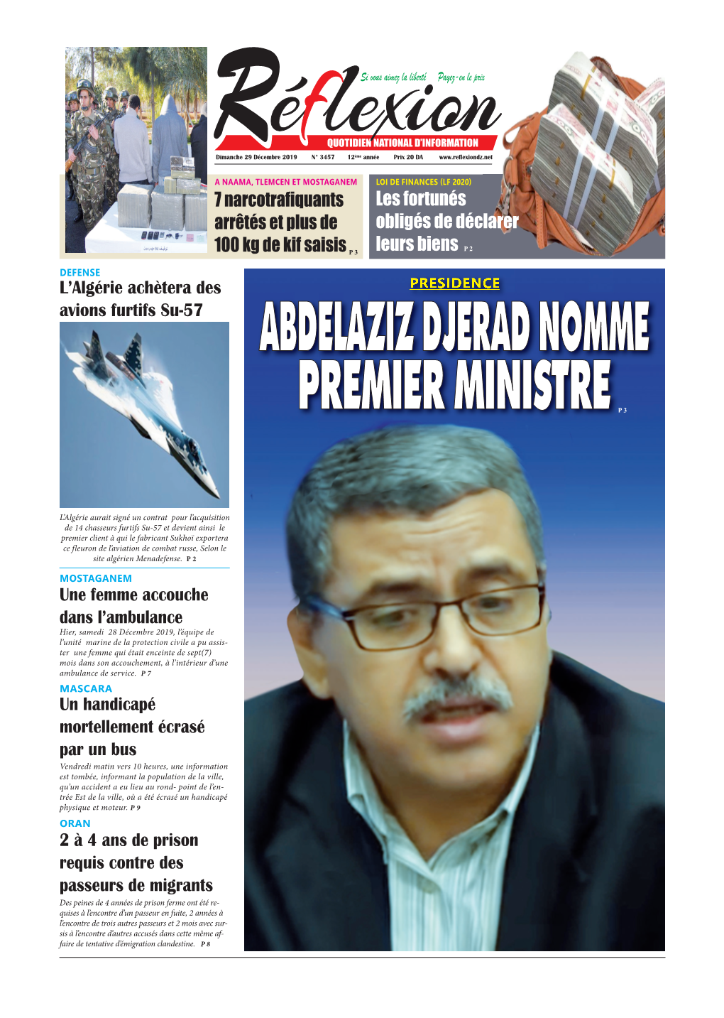 Abdelazizdjeradnomme Premierministre