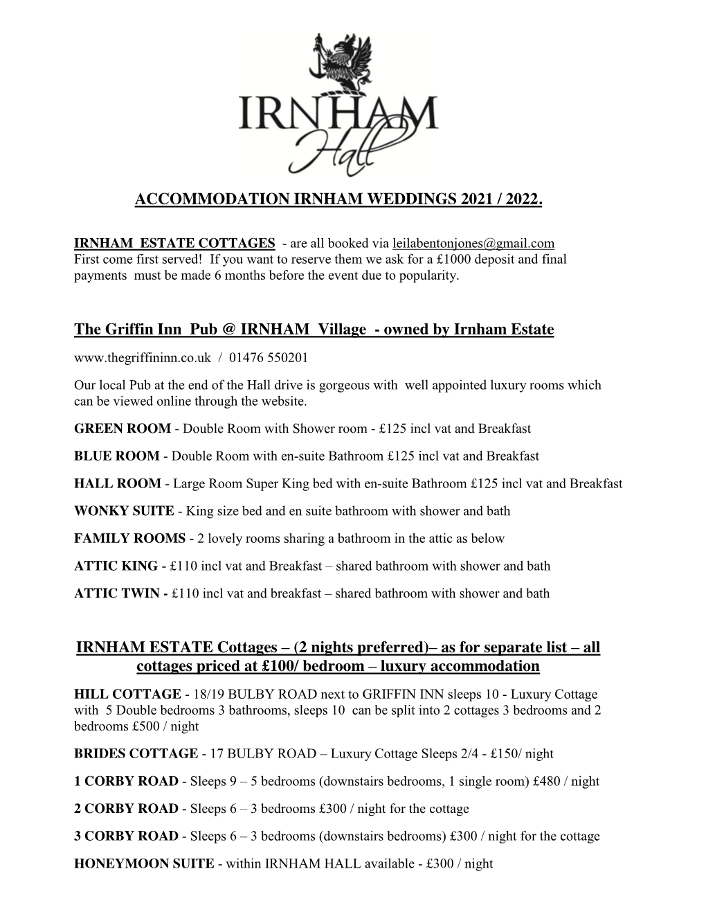 Irnham Hall Inserts 2020.Cdr