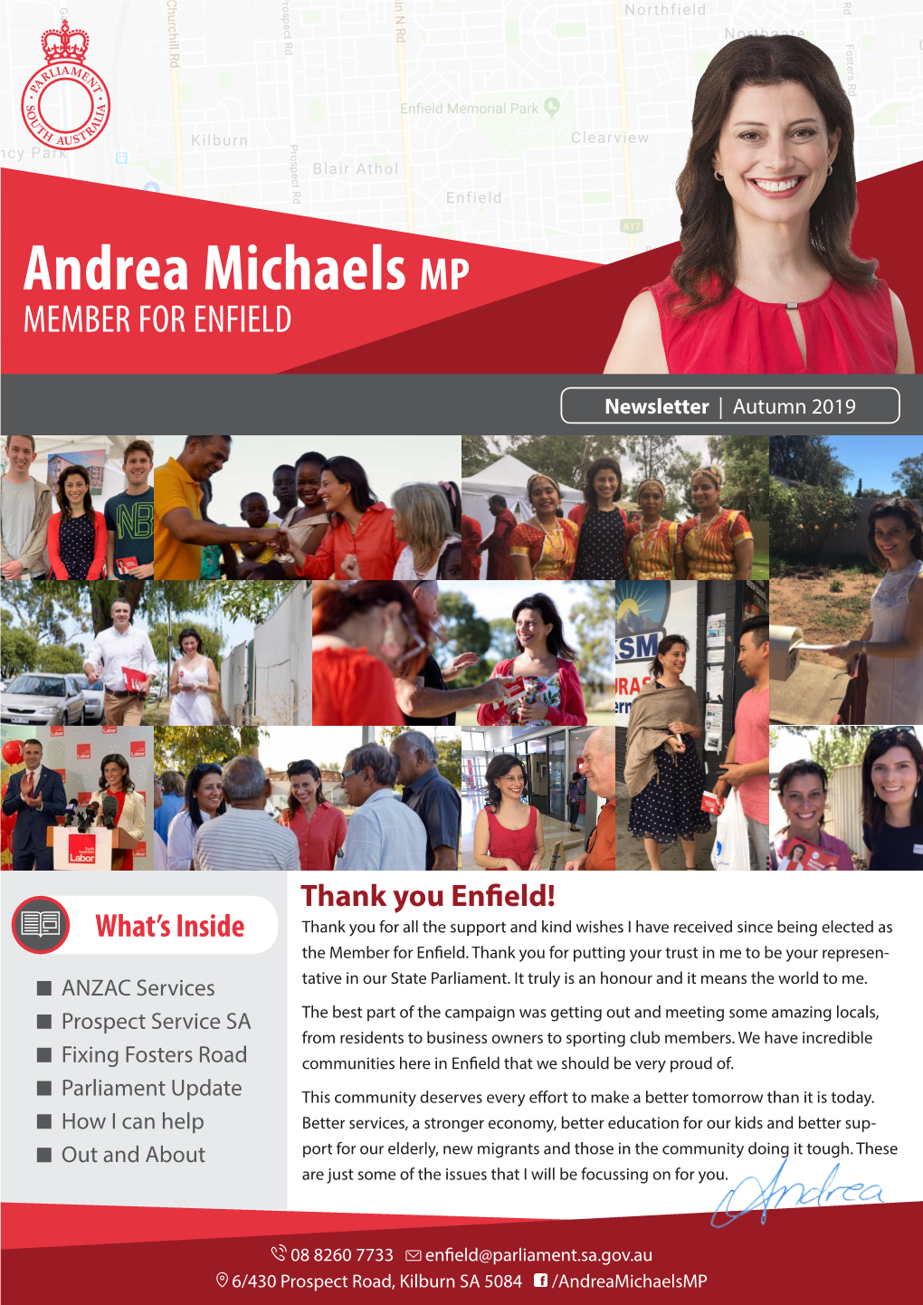 Andrea Michaels Mp MEMBER for ENFIELD