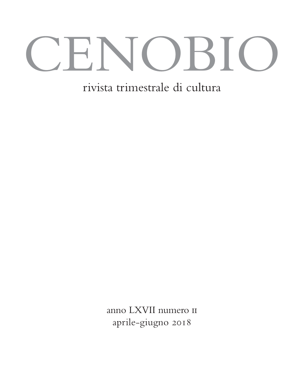 Rivista Trimestrale Di Cultura