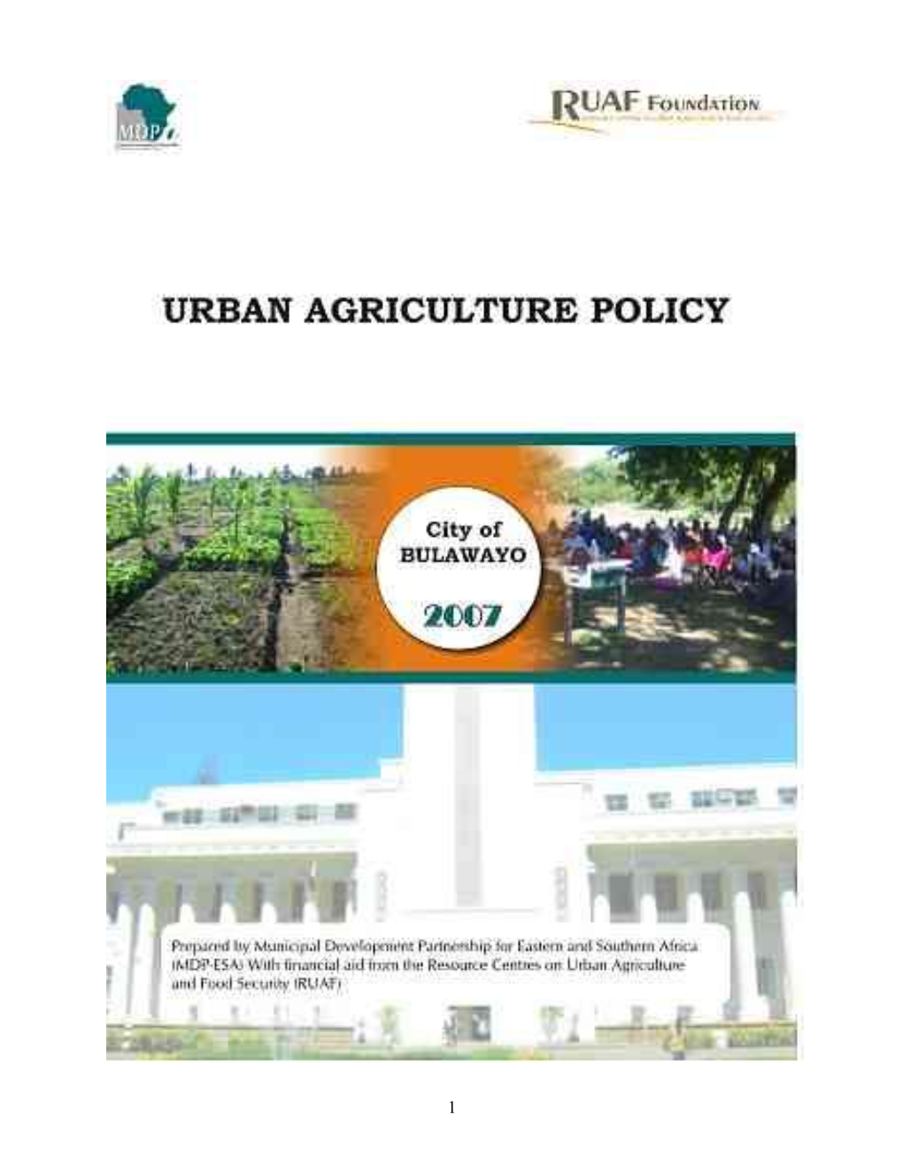 Urban Agriculture Policy