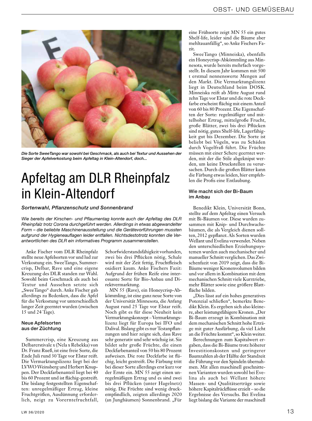 Apfeltag Am DLR Rheinpfalz in Klein-Altendorf