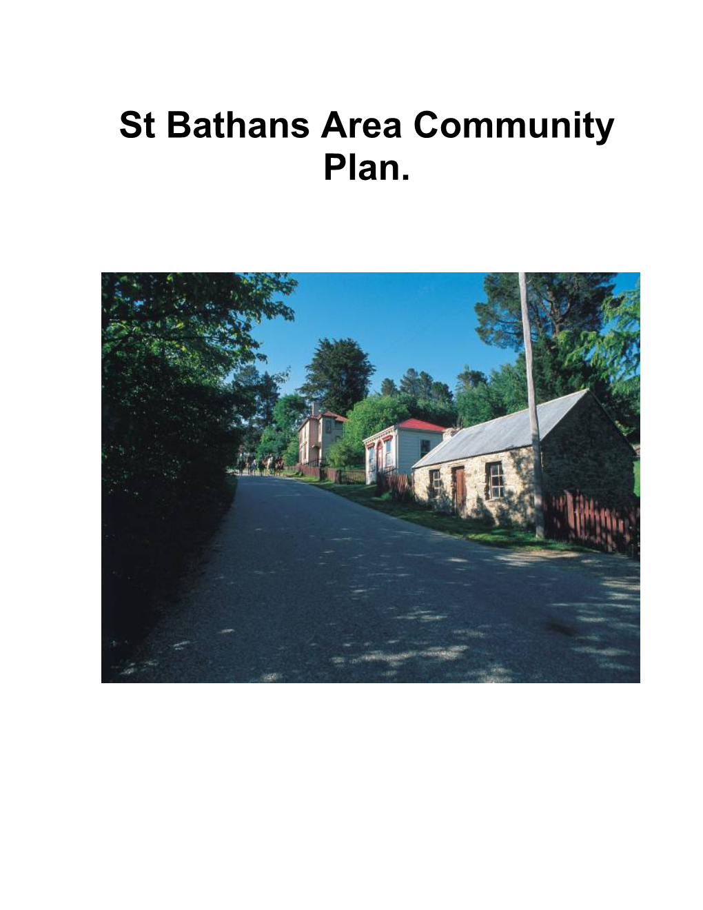 St Bathans Area Community Plan