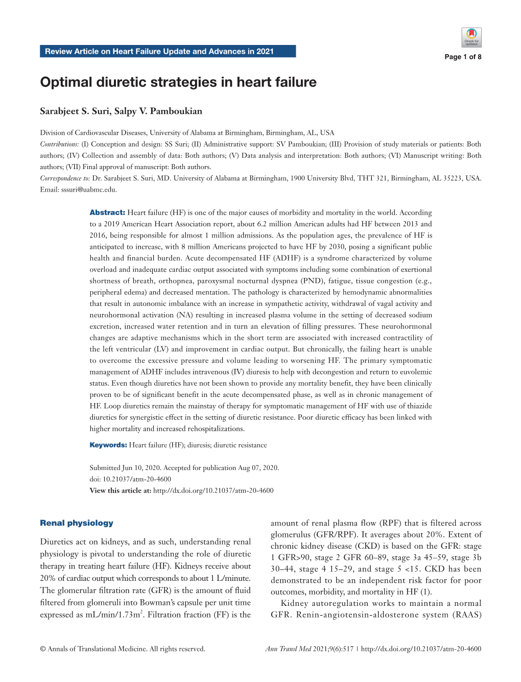 Optimal Diuretic Strategies in Heart Failure