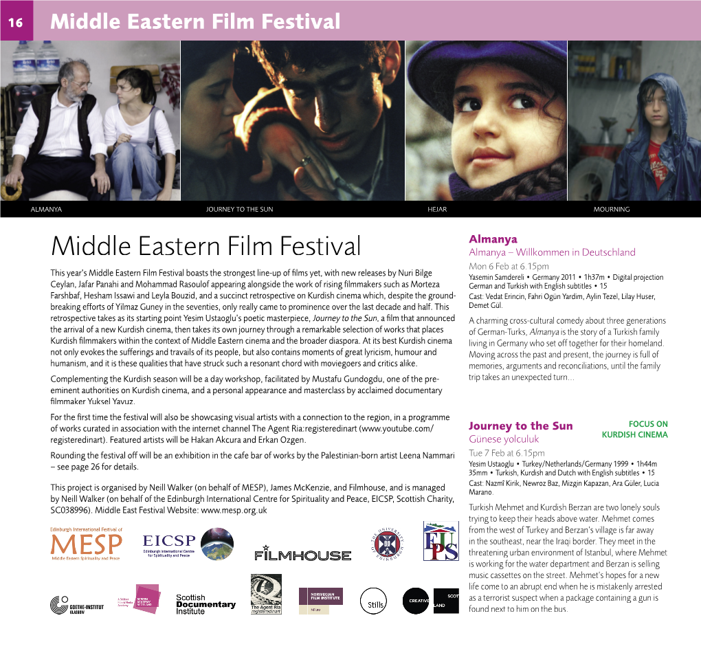 Middle Eastern Film Festival Middle Eastern Film Festival