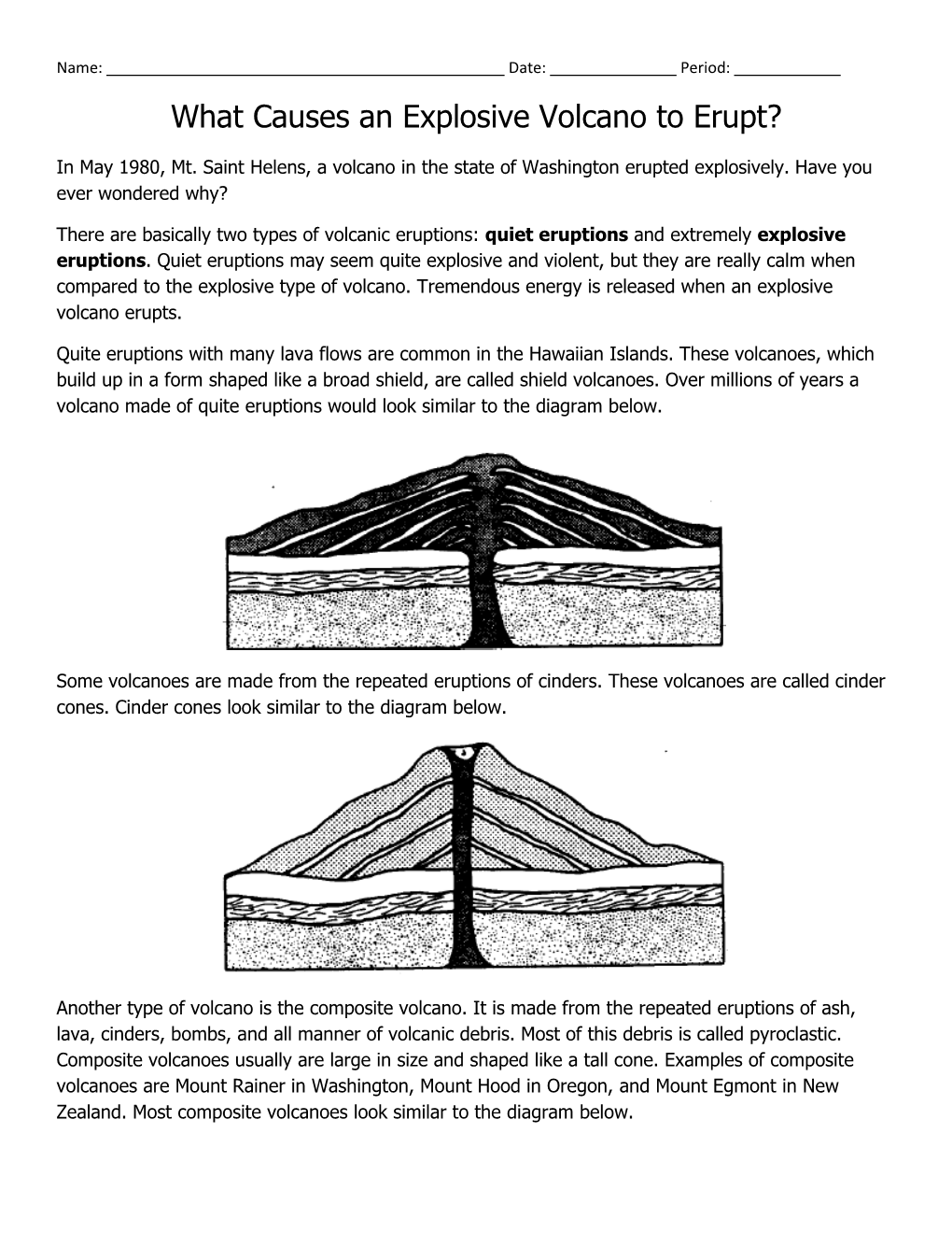 What Causes an Explosive Volcano to Erupt?