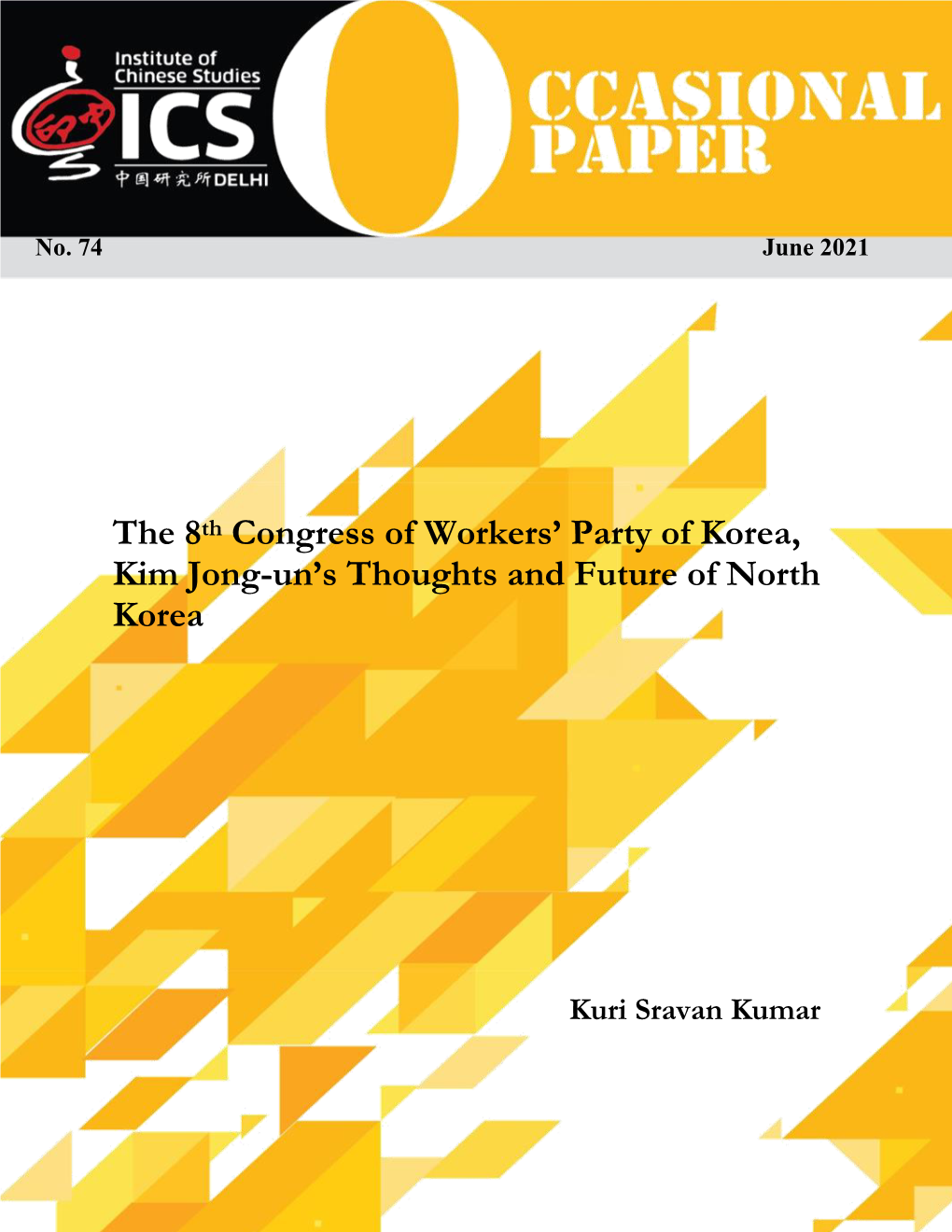 The 8Th Congress of Workers' Party of Korea, Kim Jong-Un's Thoughts And