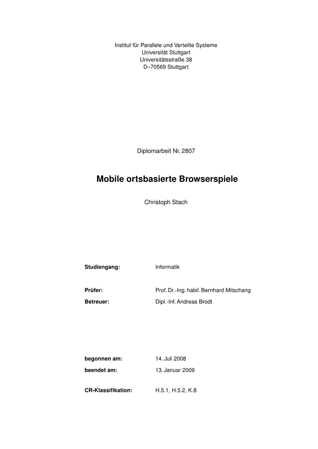 Mobile Ortsbasierte Browserspiele