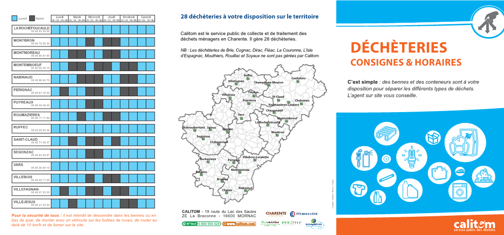 Consignes Et Horaires Déchèteries