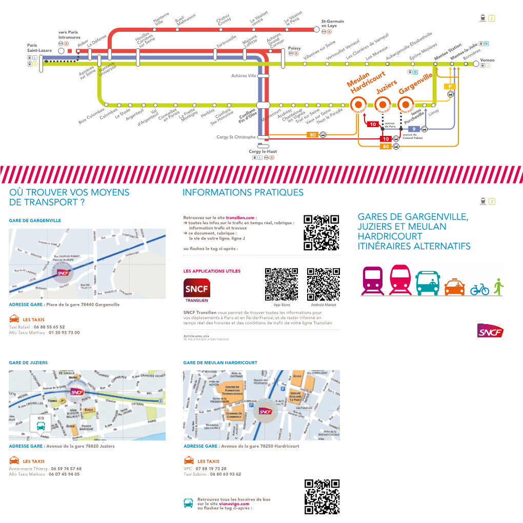 Gares De Gargenville, Juziers Et Meulan Hardricourt