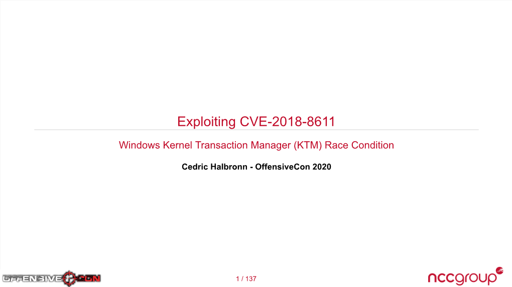 Exploiting CVE-2018-8611