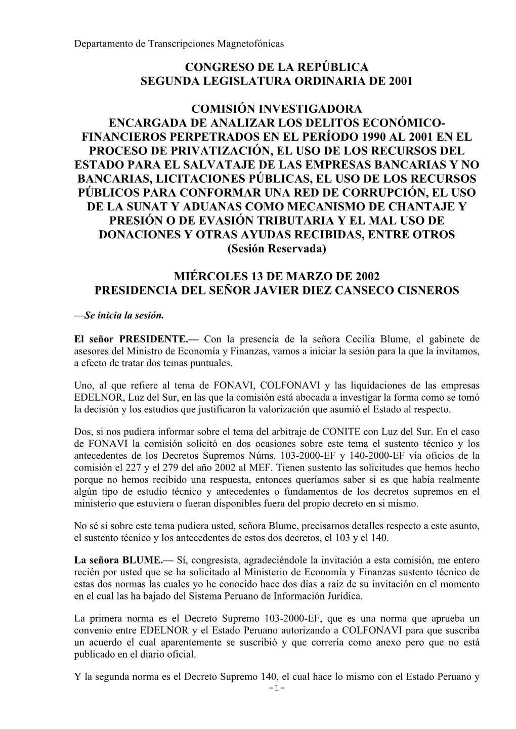 13 Marzo 2002 Apoderado De Mario Troncoso